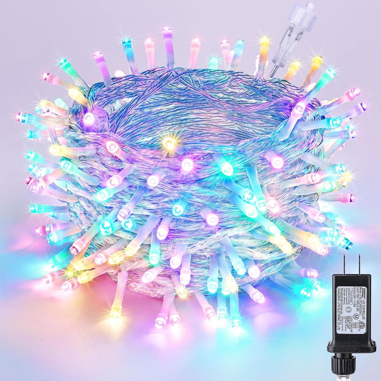 Easter String Lights 75FT 200 LED String Lights with 8 Modes Timer Connectable Waterproof Plug-in Indoor Outdoor Pastel Easter Lights for Easter Decorations